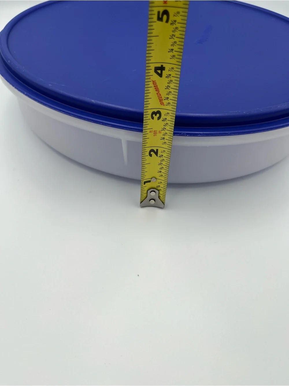 Vintage Tupperware 12” Round Pie Cupcake Cookie Container #242-5 w/Lid